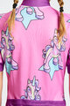 HOLOKOLO Cycling short sleeve jersey - UNICORNS KIDS - pink/multicolour