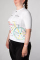 HOLOKOLO Cycling short sleeve jersey - MAAPPI ELITE LADY - multicolour/white