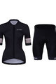 HOLOKOLO Cycling short sleeve jersey and shorts - RAINBOW LADY - black