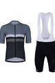 HOLOKOLO Cycling short sleeve jersey and shorts - SPORTY - grey/white/black