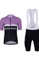 HOLOKOLO Cycling short sleeve jersey and shorts - SPORTY - white/pink/black