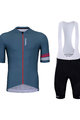 HOLOKOLO Cycling short sleeve jersey and shorts - EXCITED ELITE - grey/black