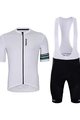 HOLOKOLO Cycling short sleeve jersey and shorts - HONEST ELITE - white/black