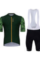 HOLOKOLO Cycling short sleeve jersey and shorts - CONSCIOUS ELITE - green/black