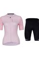 HOLOKOLO Cycling short sleeve jersey and shorts - TENDER ELITE LADY - pink/black
