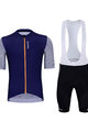 HOLOKOLO Cycling short sleeve jersey and shorts - GLAD ELITE - black/blue