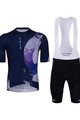HOLOKOLO Cycling short sleeve jersey and shorts - FABULOUS ELITE - black/blue
