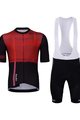 HOLOKOLO Cycling short sleeve jersey and shorts - AMOROUS ELITE - red/black