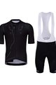 HOLOKOLO Cycling short sleeve jersey and shorts - PLAYFUL ELITE - black