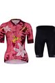 HOLOKOLO Cycling short sleeve jersey and shorts - PASSIONATE ELITE LAD - black/red