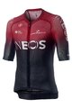 CASTELLI Cycling short sleeve jersey - INEOS 2020 - black/red