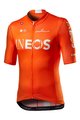 CASTELLI Cycling short sleeve jersey - INEOS 2020 - orange