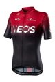 CASTELLI Cycling short sleeve jersey - INEOS 2020 LADY - black/red