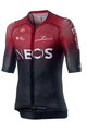 CASTELLI Cycling short sleeve jersey - TEAM INEOS 2019 - black/red
