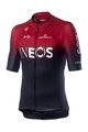 CASTELLI Cycling short sleeve jersey - TEAM INEOS 2019 - black/red