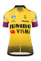 AGU Cycling short sleeve jersey - JUMBO-VISMA 19 LADY  - yellow/black