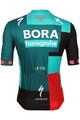 LE COL Cycling short sleeve jersey - BORA HANSGROHE 2022 - black/red/green