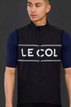 LE COL Cycling gilet - SPORT LOGO GILET - white/black