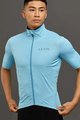 LE COL Cycling short sleeve jersey - PRO RAIN - light blue