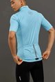 LE COL Cycling short sleeve jersey - PRO RAIN - light blue