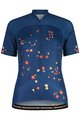 MALOJA Cycling short sleeve jersey - TRECIMEM. 1/2 LADY - blue