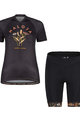 MALOJA Cycling short sleeve jersey and shorts - GANESM. - black