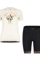 MALOJA Cycling short sleeve jersey and shorts - GANESM. - black