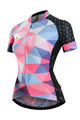 MONTON Cycling short sleeve jersey - BREEZE LADY - pink/light blue