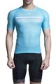 MONTON Cycling short sleeve t-shirt - PERSEVERAN - light blue