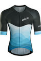 MONTON Cycling short sleeve jersey - EASE - black/blue
