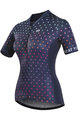 MONTON Cycling short sleeve jersey - NIGHT LIGHT LADY - blue