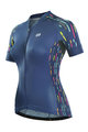 MONTON Cycling short sleeve jersey - LANES LADY - blue