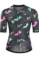 MONTON Cycling short sleeve jersey - AUTUMN COLORS - black/blue/pink