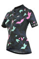 MONTON Cycling short sleeve jersey - AUTUMN COLORS LADY - pink/blue/black