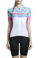 MONTON Cycling short sleeve jersey - QUIET TIME LADY  - pink/white