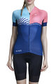 MONTON Cycling short sleeve jersey - SYLPHS LADY  - pink/blue