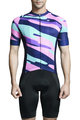 MONTON Cycling short sleeve jersey - FLASH - pink/blue