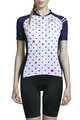 MONTON Cycling short sleeve jersey - LOLLIPOP LADY - white/blue
