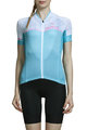 MONTON Cycling short sleeve jersey - YULO LADY - white/light blue