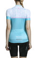 MONTON Cycling short sleeve jersey - YULO LADY - white/light blue