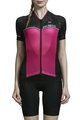 MONTON Cycling short sleeve jersey - YULO LADY - black/pink