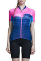 MONTON Cycling short sleeve jersey - PIONEER LADY - blue/pink