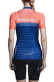 MONTON Cycling short sleeve jersey - PIONEER LADY - blue/orange