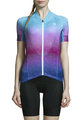 MONTON Cycling short sleeve jersey - COLORFUL MIST LADY - blue/pink