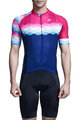 MONTON Cycling short sleeve jersey - CHEER - pink/blue