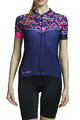 MONTON Cycling short sleeve jersey - PINK WAVE LADY - pink/blue
