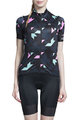 MONTON Cycling gilet - AUTUMN COLORS LADY - black/pink/blue