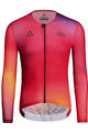 MONTON Cycling summer long sleeve jersey - FIRE SUMMER - red