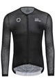 MONTON Cycling summer long sleeve jersey - SPIRIT SUMMER - black