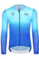 MONTON Cycling summer long sleeve jersey - WATER SUMMER - blue